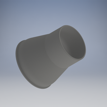 tubo flessibile riduzione 75 100 mm 3d print model - Mito3D