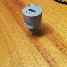 Schlauch USB Adapter 3d print model - Mito3D