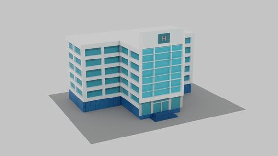 hôpital 3d print model - Mito3D