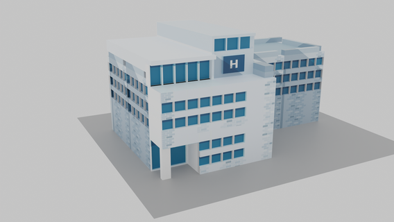 Krankenhaus 3d print model - Mito3D