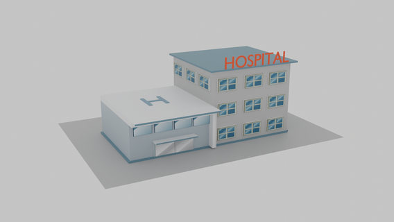 hospital 3d print model - Mito3D