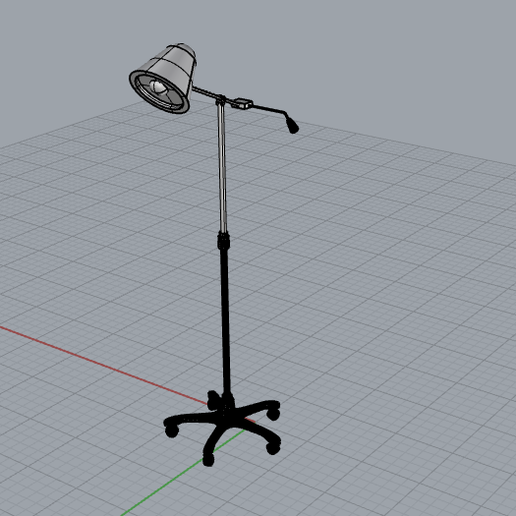 hospital lamp 3D print model - Mito3D