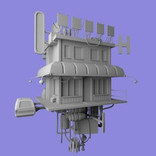 auberge space art de l'espace 3d print model - Mito3D