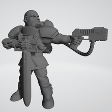 hostil ambiente veterano sargento 28mm miniatura miniaturas 40k astra militarum martillo guerra enojado guardias espaciales astramilitarum personaje modelo cikkirock 3d print model - Mito3D