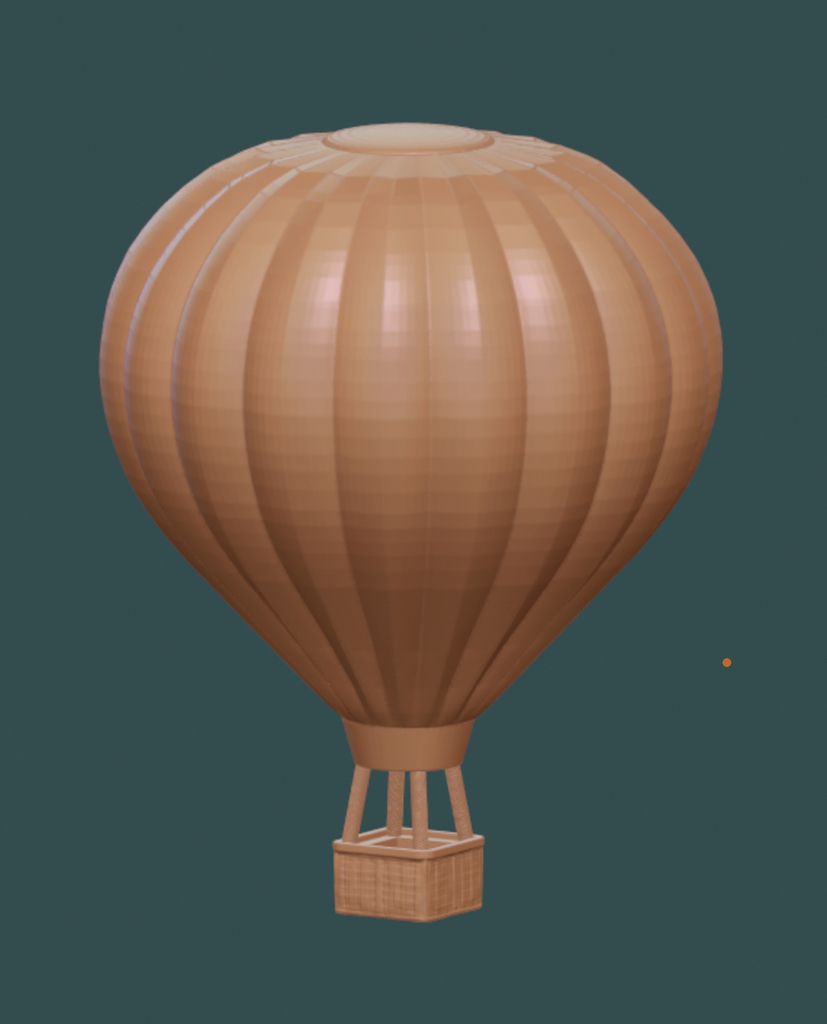 heiß Luft Ballon 3D print model - Mito3D