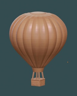 hot air balloon 3d print model - Mito3D