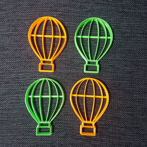 hot air balloon cookie cutter home 3d print printer printing 3D print model - Mito3D