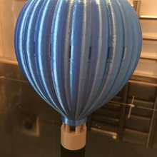 hot air balloon verschiedene Dekoration lenkrad miniaturen 3d print model - Mito3D