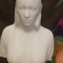 hot chick bust art head woman 3d print model - Mito3D