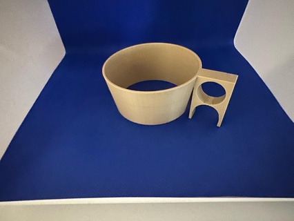 Sıcak Kahve Fincan Kulp destek üstesinden gelmek kavrama 3d print model - Mito3D