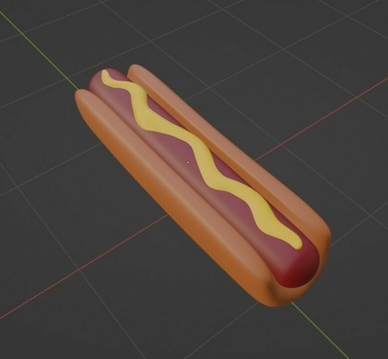 caldo cane hot dog 3d print model - Mito3D