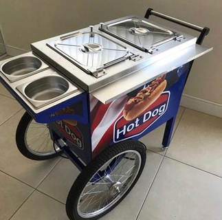 hot dog cart hotdogcart lowrider scalemodel car truck hotdog 3d print model - Mito3D