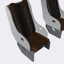 hot rod bomber seat modular options cushion 3d print model - Mito3D