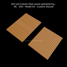 hot rod custom door panel upholstering - rc slot model kit diecast kustom leather mini truck 3d print model - Mito3D