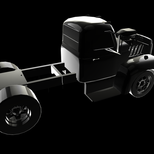 chaud camion 3D print model - Mito3D
