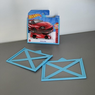 heiß Räder Halter Unterstützung + Stand hw Halterung Spielzeug Mauer montieren 3d print model - Mito3D