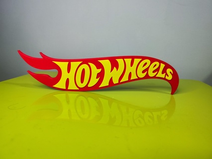 hot wheels logo car cars hotwhels 3d print model - Mito3D