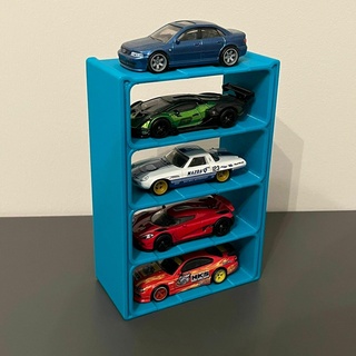 hot wheels organizer stand display 1 64 scale easy-print diecast diorama 164 car 3d print model - Mito3D