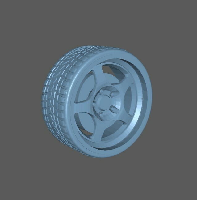 sıcak tekerlekler jant 1 64 tekerlek araba disk jantlar jdm almanya 3D print model - Mito3D