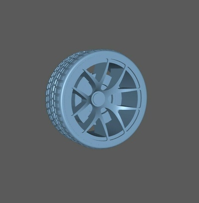 hot wheels rim 1 64 wheel car disc rims jant jdm germany 3d print model - Mito3D