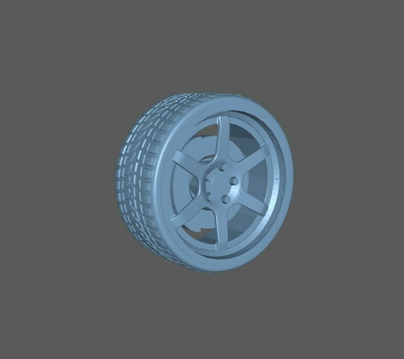 chaud roues jante 1 64 roue voiture disque jantes jdm allemagne 3d print model - Mito3D