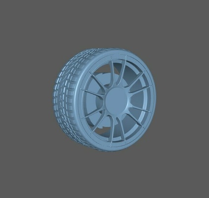 hot wheels rim 1 64 wheel car disc rims jant jdm germany 3d print model - Mito3D