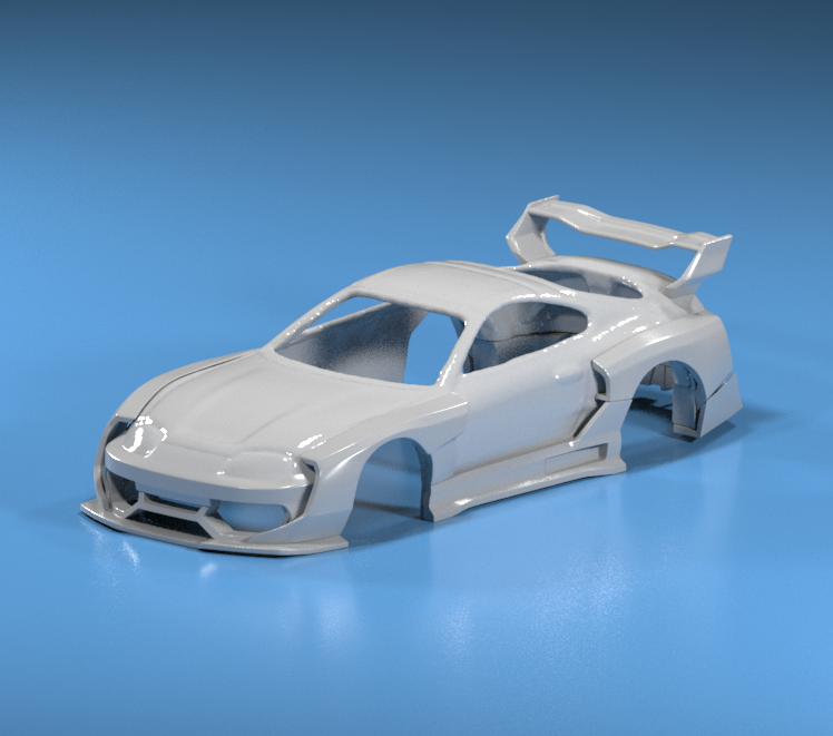 caliente ruedas supra mk4 gordo ovni equipo juego 3d escaneos amplio cuerpo 1 64 escala 164 personalizado neo artefacto 3D print model - Mito3D