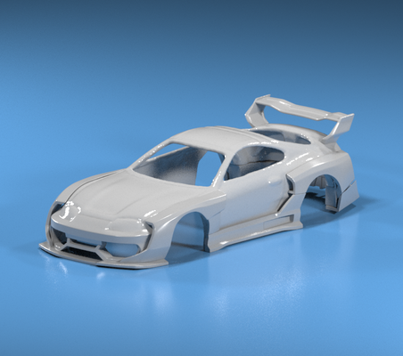 caliente ruedas supra mk4 gordo ovni equipo juego 3d escaneos amplio cuerpo 1 64 escala 164 personalizado neo artefacto 3d print model - Mito3D