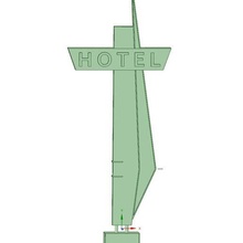 hotel letrero arquitectura canta 1 64 3d print model - Mito3D