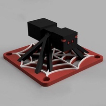 hotend Ventilator Schutz Spinne Minecraft bewachen Netz et4 mod Änderung printer3d Verbesserung 3d Drucker rbntool 40 fan40 40mm 3d print model - Mito3D