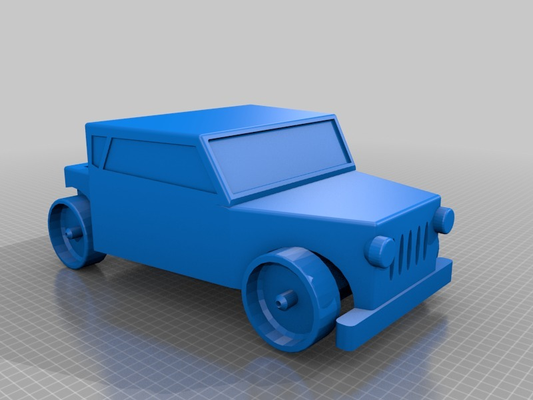 tige chaud jeu voiture jouet 3d print model - Mito3D