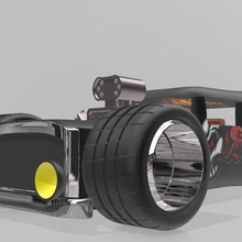 hotrod Spiel - Spielzeug Kind ' s Fahrzeug weil racing car 3d print model - Mito3D