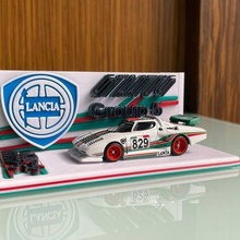 hotwheels lancia stratos group 5 display base game 164 164scale scale displaybase vehicles 3d print model - Mito3D