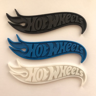 hotwheels logo deco 3d print model - Mito3D