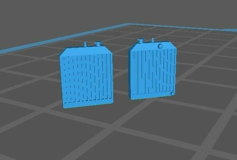 hotwheels radiator 1 64 matchbox diecast custom 3d print model - Mito3D