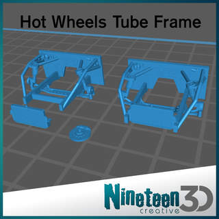 hotwheels tubo quadro Armação radiador músculo carro sintonizador pandem corrida 3d print model - Mito3D