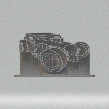 hotwheels la maison des voitures l'extrusion ménage 3d print model - Mito3D