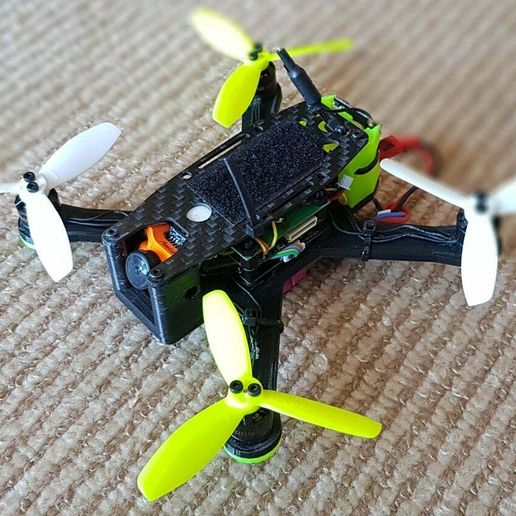 hotwirex140 v2 carreras mini cuadricóptero cuadro 140mm 1104 140 patio betaflight diydrones zumbido fpv inav miniquad 3D print model - Mito3D