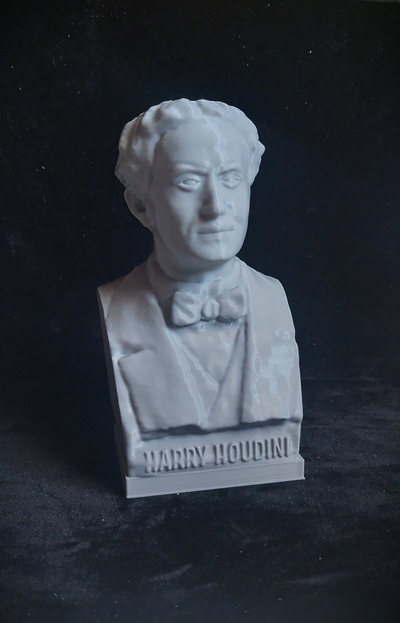houdini bust magician busto harry scan free ilusionist mago ilusionista escapista escapist eric weiss 3d print model - Mito3D