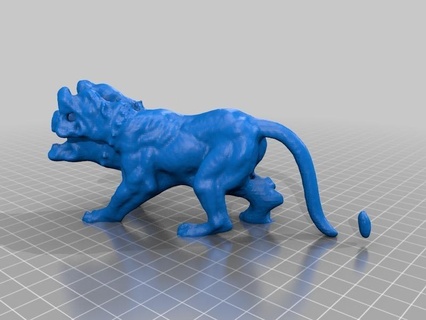 sabueso infierno digitalizador makerbot escanear Arte 3d print model - Mito3D