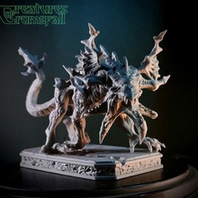 hetzen Tindalos Kreatur Höllenhund Monster cthulhu Lovecraft eldritch Mini dnd Fantasie Tischplatte Grusel cerberus 3d print model - Mito3D