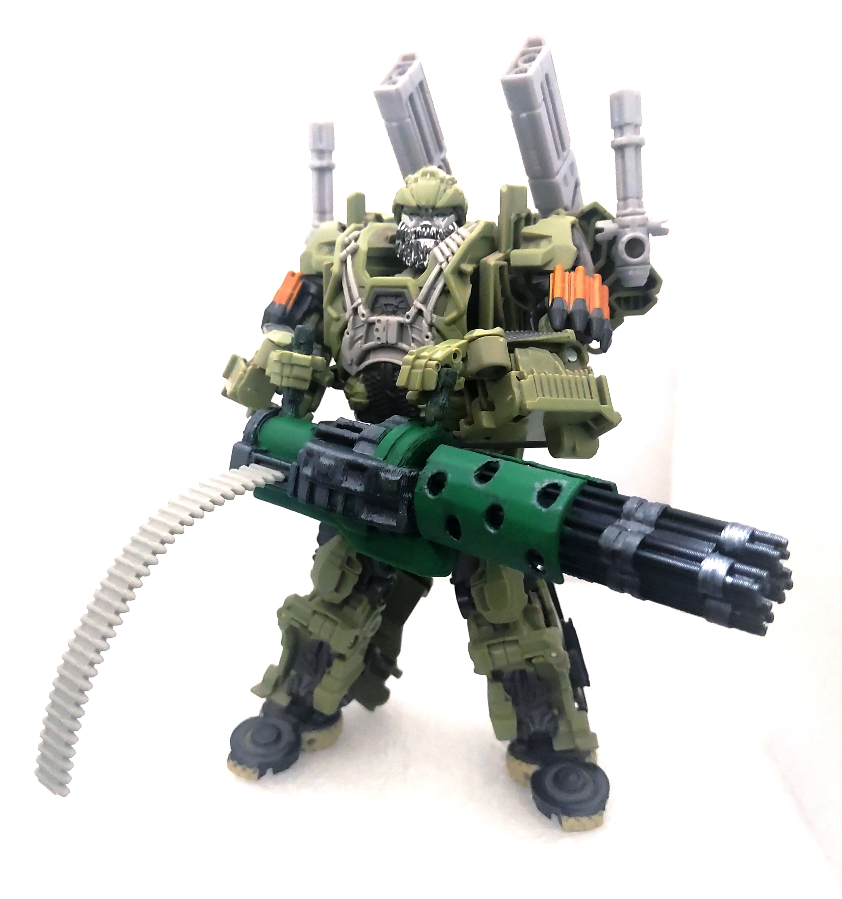 hound tlk gatling gun toy robot action figure articulated transformers studio series bayverse siege war cybertron kingdom earthrise legacy 3D print model - Mito3D