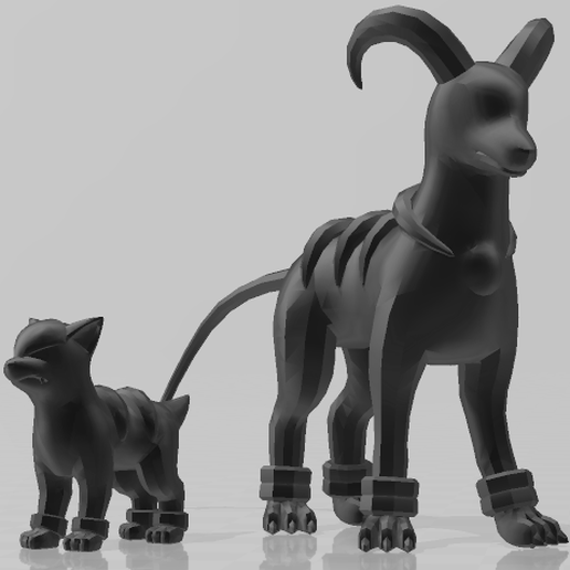 tazı av köpeği pokemon 3D print model - Mito3D
