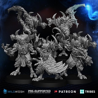 hounted gladiators change bird horror wings chaos possesed haunted change  3d print model - Mito3D