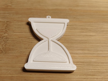 hourglass keychain 3d print model - Mito3D