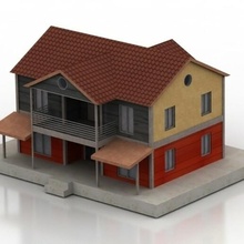 Haus Wohn Konstruktion Gebäude 3d print model - Mito3D