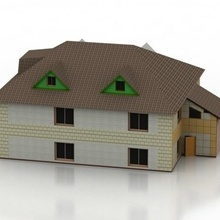 Casa Residenziale edificio costruzione 3d print model - Mito3D