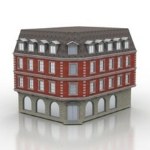house apartment building construction 3d print model - Mito3D