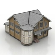 Haus Wohn Gebäude Konstruktion 3d print model - Mito3D