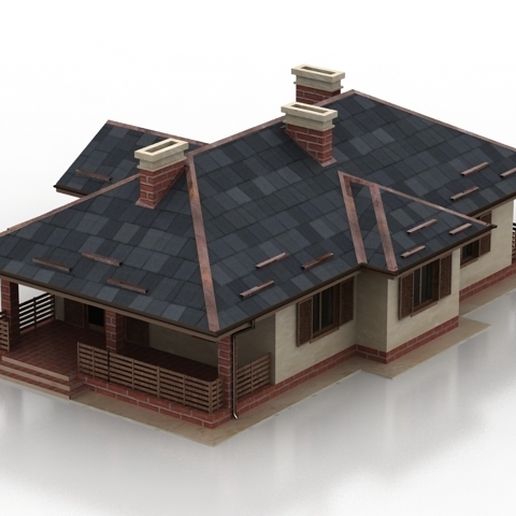 Haus Wohn Gebäude 3D print model - Mito3D